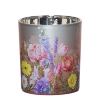 Mars & More Theelichthouder bloemen boeket small 8cm