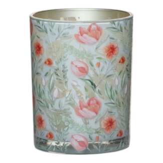 Mars & More Theelichthouder roze tulpen large 18cm