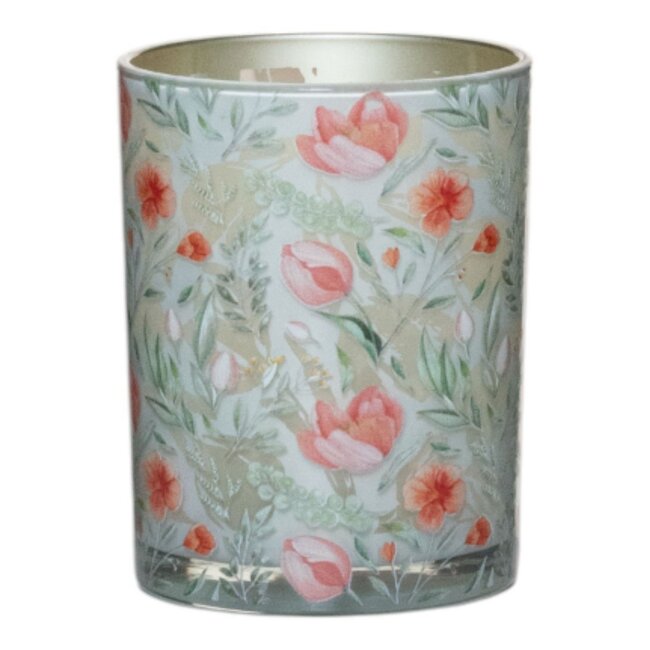 Mars & More Theelichthouder roze tulpen large 18cm