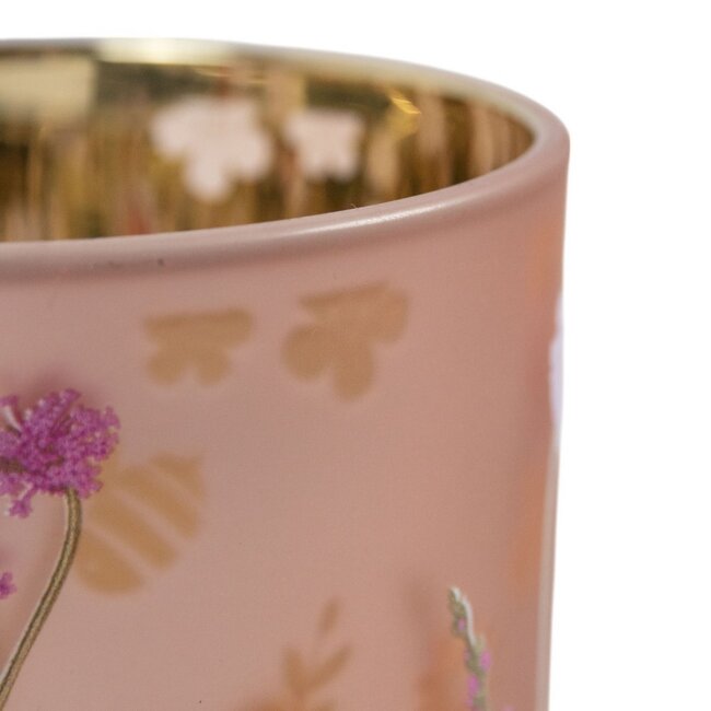 Mars & More Theelichthouder wilde bloemen hommel large 18cm