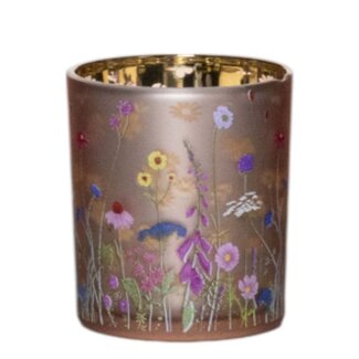 Mars & More Theelichthouder wilde bloemen hommel small 8cm