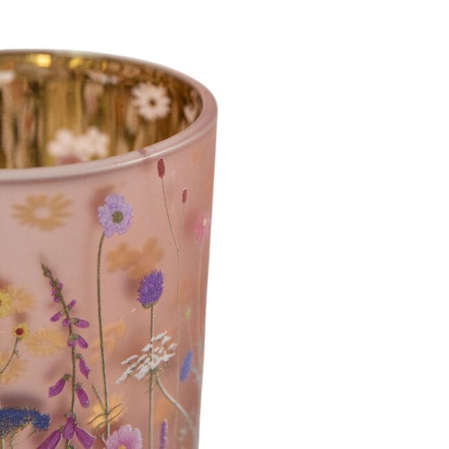 Mars & More Theelichthouder wilde bloemen hommel small 8cm