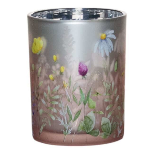 Mars & More Theelichthouder wilde bloemen large 18cm