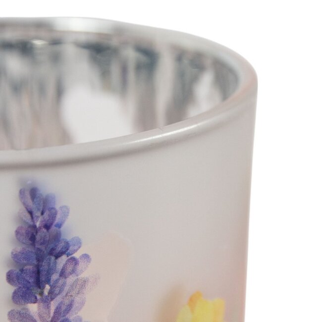 Mars & More Theelichthouder wilde bloemen medium 12cm