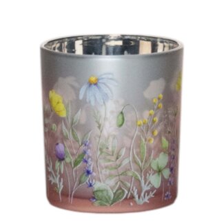 Mars & More Theelichthouder wilde bloemen small 8cm