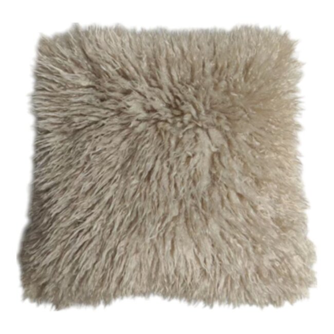 Mars & More Cushion tibetan lamb beige 45x45 cm
