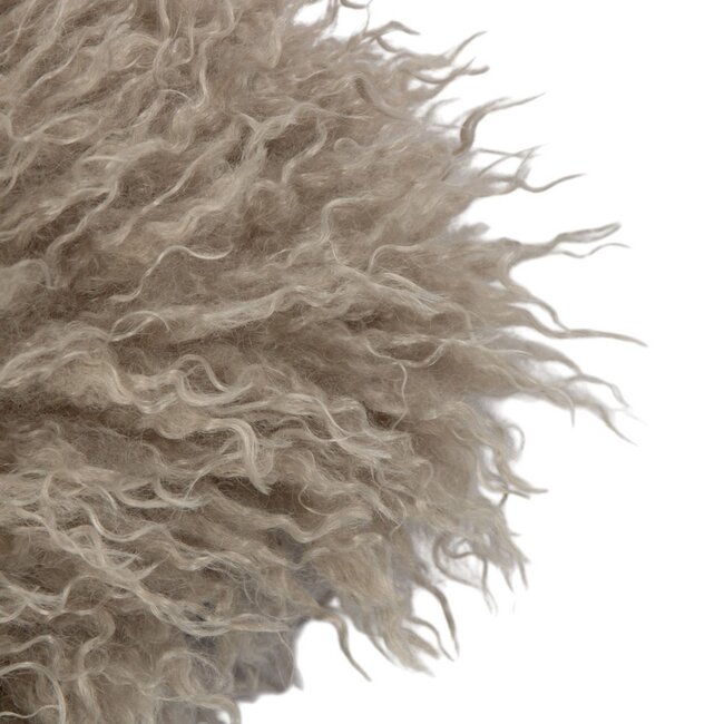 Mars & More Cushion tibetan lamb grey 30x50 cm