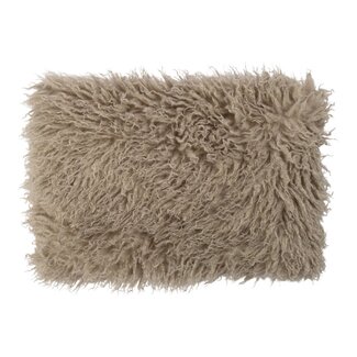 Mars & More Cushion tibetan lamb grey 40x60 cm