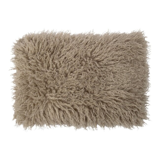 Mars & More Cushion tibetan lamb grey 40x60 cm