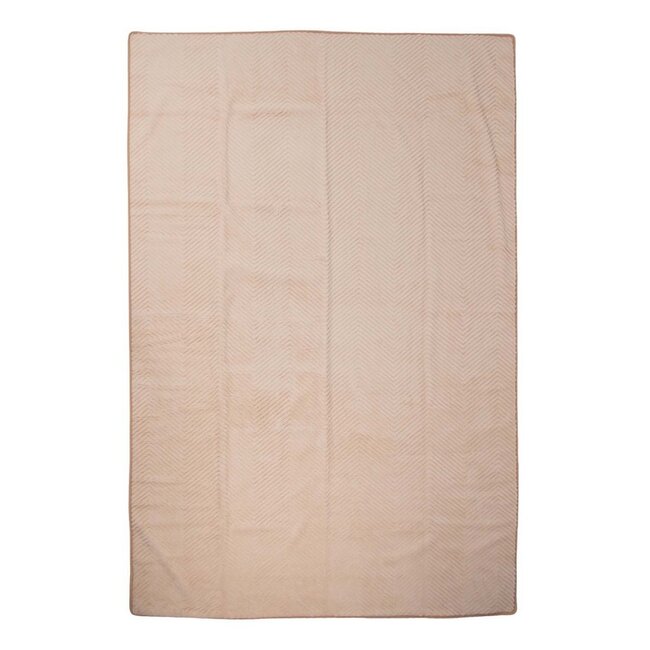 Mars & More Plaid Visgraat Beige 140x200cm