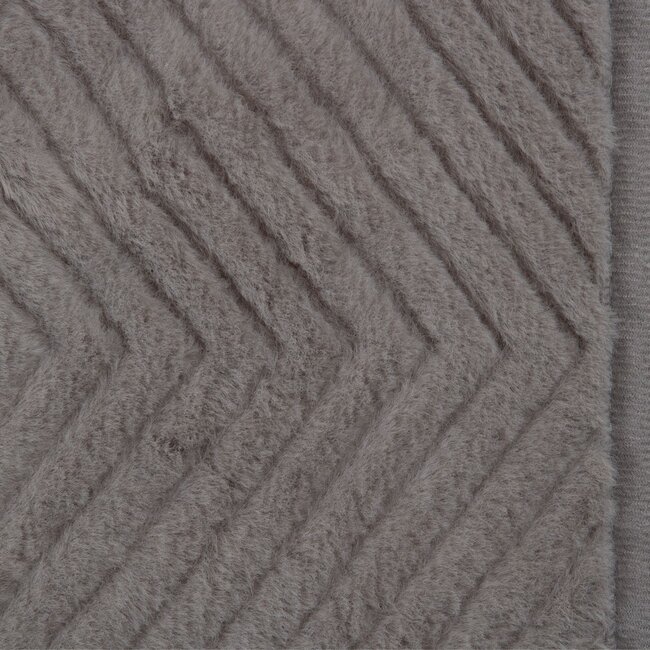 Mars & More Plaid Visgraat Grijs 140x200cm