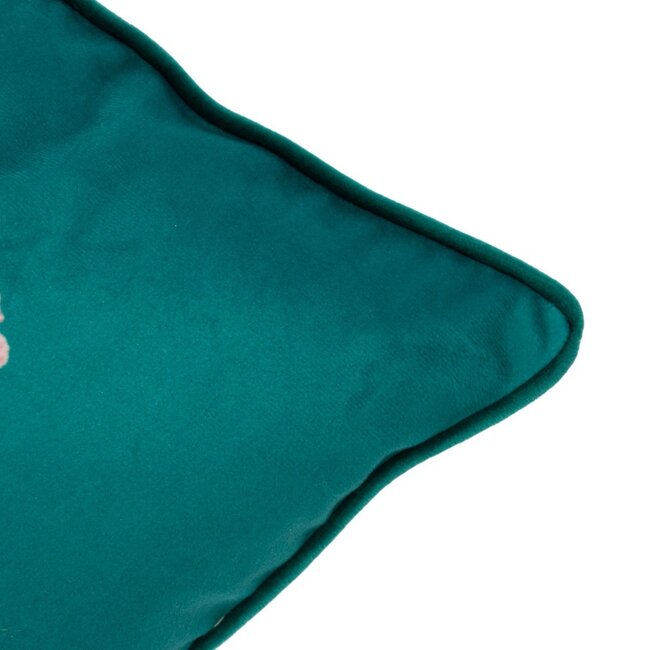 Mars & More Kussen Portret jaguar petrol 45x45cm