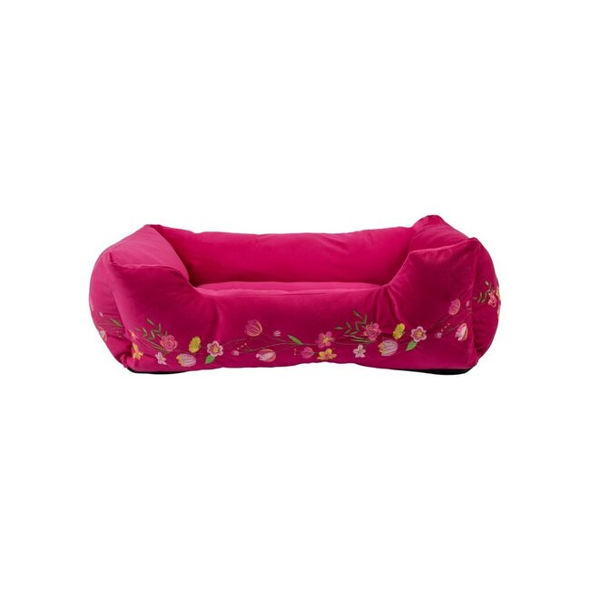 Mars & More Dierenmand M borduurwerk fuchsia roze 65x50x20cm