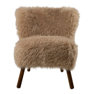 Mars & More stoel tibetan lamb beige 60x72x74cm