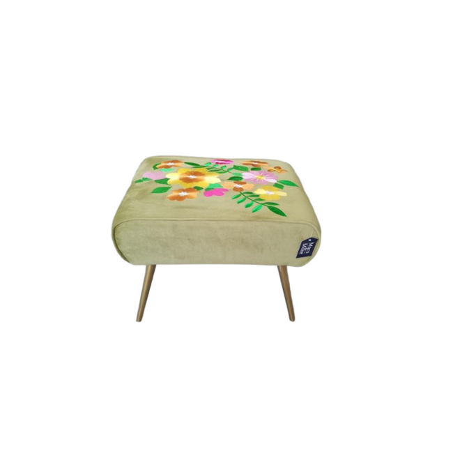 Mars & More Hocker Joy groen 52x40x40cm