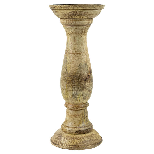 Mars & More kandelaar rond mango hout 25cm
