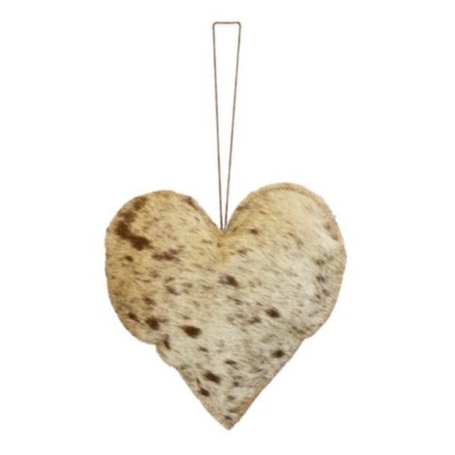 Mars & More hangdecoratie naturel hart groot 20cm