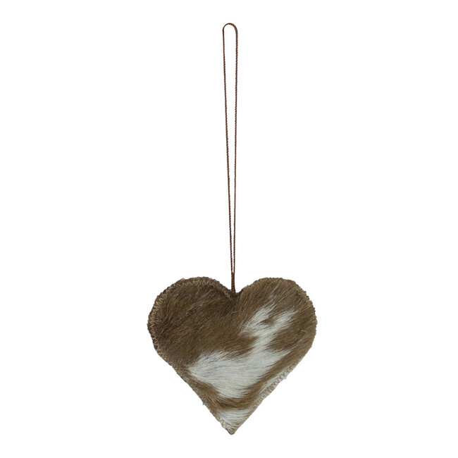 Mars & More hangdecoratie naturel hart medium 10cm