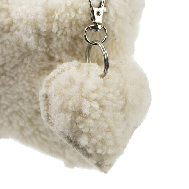 Mars & More schaap wit etui met hartje 15cm