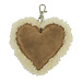 Mars & More schaap wit sleutelhanger hart leer 10cm