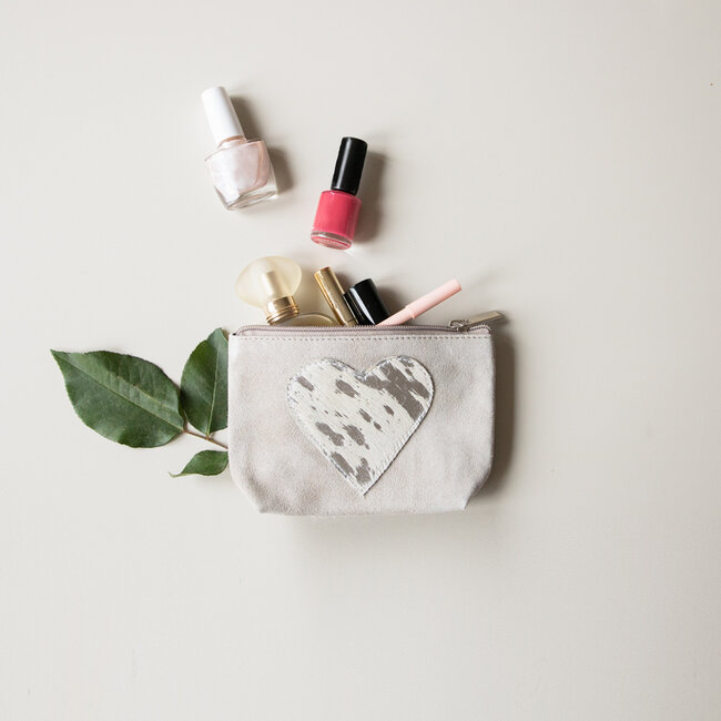 Mars & More make up tas hart beige 15cm