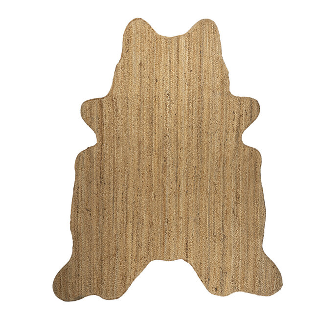 Mars & More jute vloerkleed koevorm zebra 145x160cm