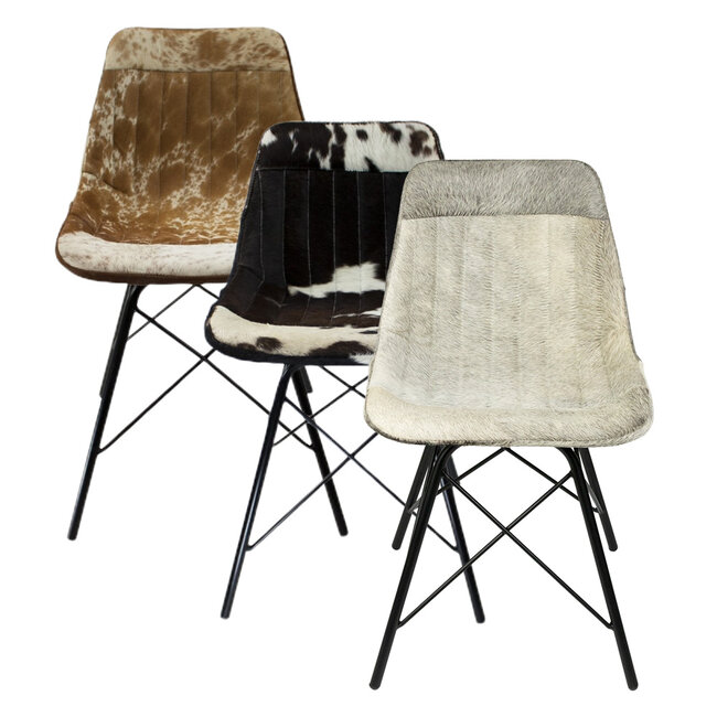 Mars & More stoel koe grijs x 79cm (zelfmontage)