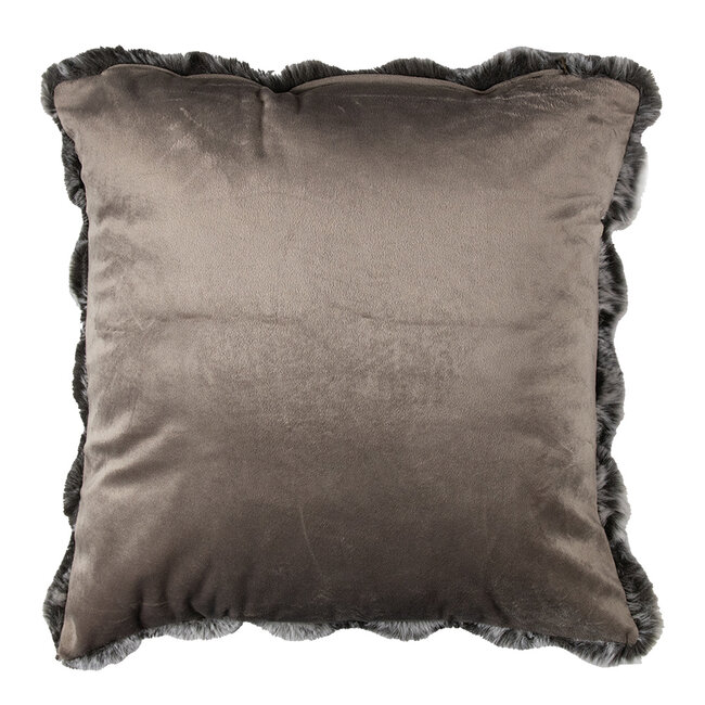 Mars & More kussen teddy bubble grijs 45x45cm