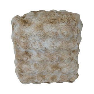 Mars & More poef teddy bubble beige 40x40x45cm