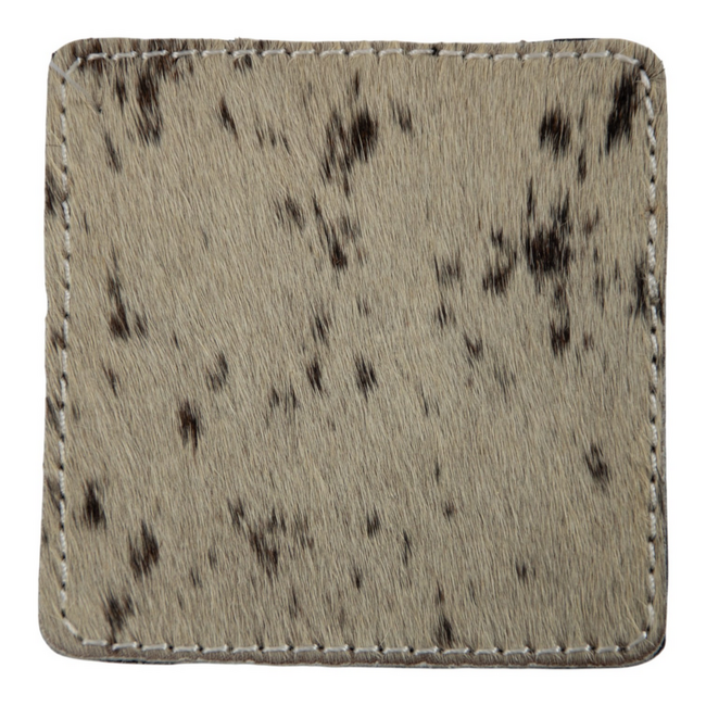 Mars & More onderzetter koe vierkant zwart/wit 9x9cm