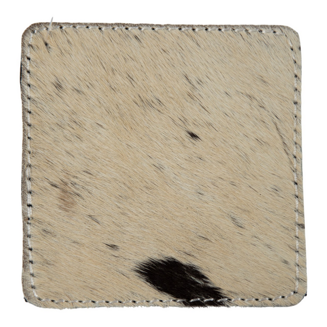 Mars & More onderzetter koe vierkant zwart/wit 9x9cm