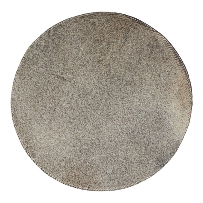 Mars & More placemat koehuid rond grijs Ø38cm