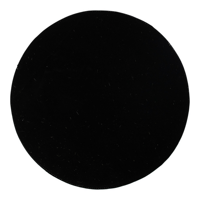 Mars & More placemat koehuid rond zwart/wit Ø38cm