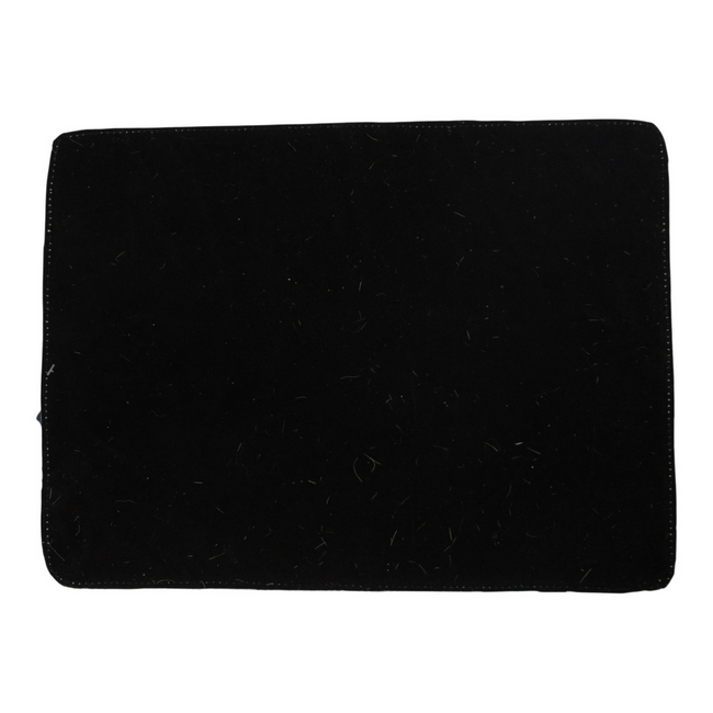 Mars & More placemat koehuid rechthoek zwart/wit 30x40cm