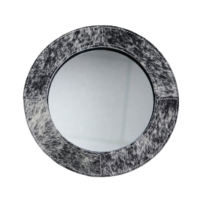 Mars & More spiegel rond standaard koe zwart/wit 25cm*