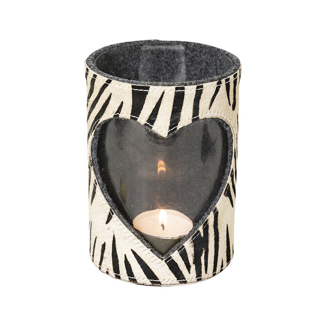 Mars & More *windlicht koe hart zebra 20cm*