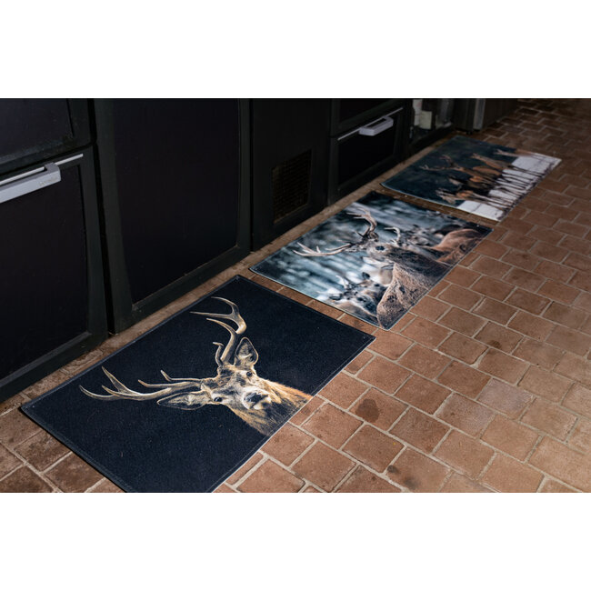 Mars & More deurmat zwart edelhert 75x50cm