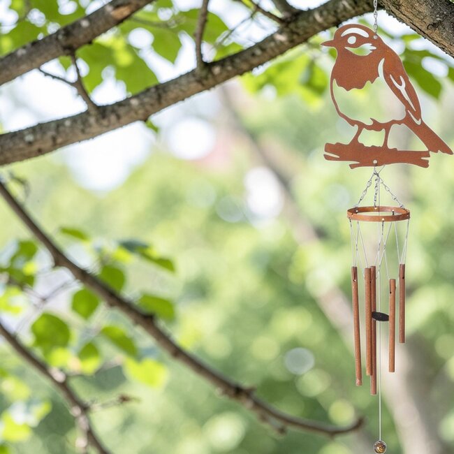 Bali-Dreams Roodborst  windgong  bruin roest 70cm