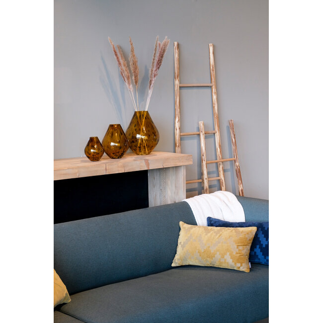 Linen & More Twisted Brooklyn kussen geel 30x50cm