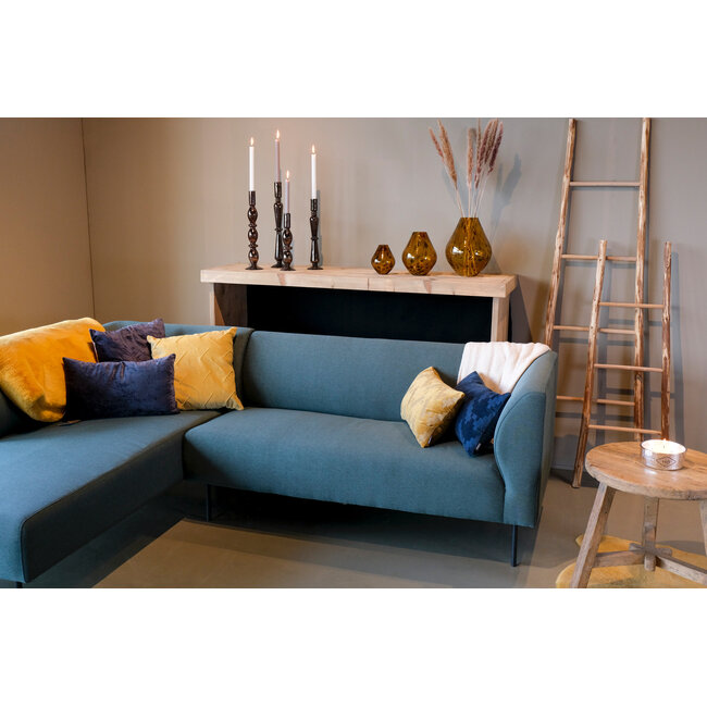 Linen & More Twisted Brooklyn kussen blauw 30x50cm