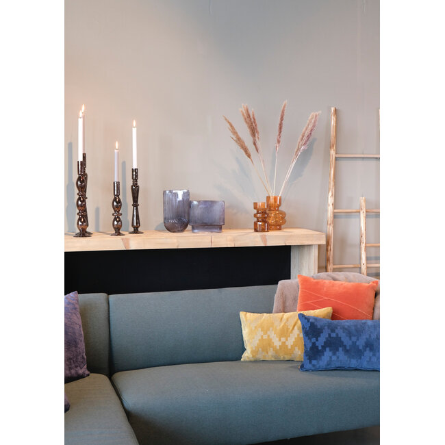 Linen & More Twisted Brooklyn kussen blauw 30x50cm