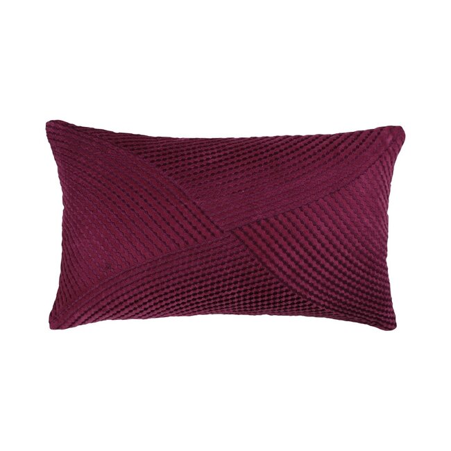 Linen & More Berlington kussen magenta 30x50cm