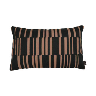 Linen & More Barro kussen donkergrijs bruin 30x50cm