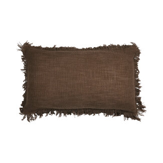 Linen & More Lioni kussen taupe 30x50cm