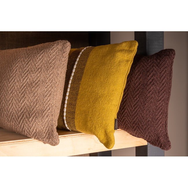 Linen & More Kent Recycled kussen camel 30x50cm