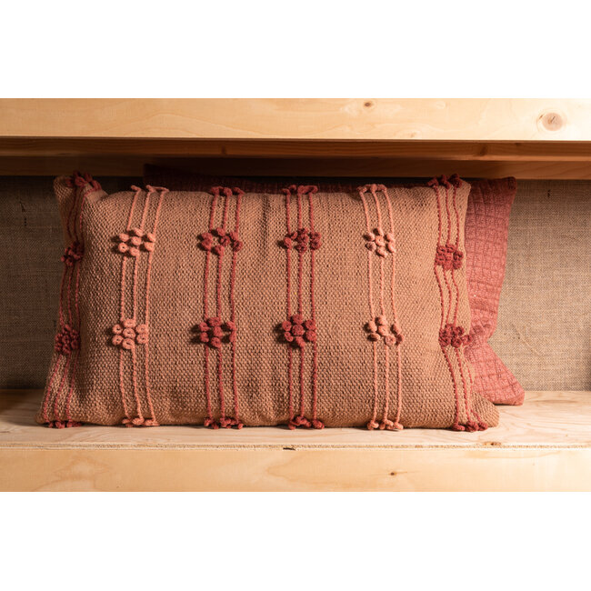 Linen & More Viv kussen bruin 30x50cm