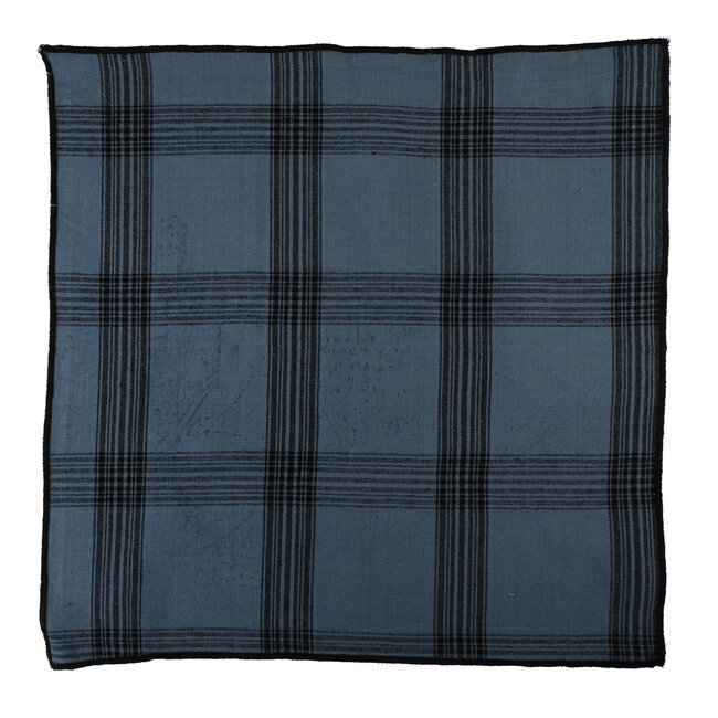 Linen & More Black Check Servet mirage blauw 40x40cm (set of 2)