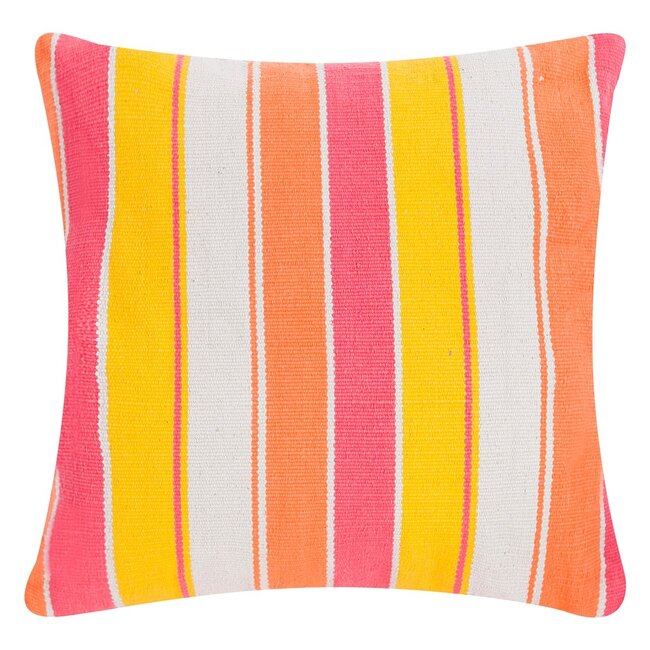 Linen & More Big Stripe kussen multicolor 60x60cm