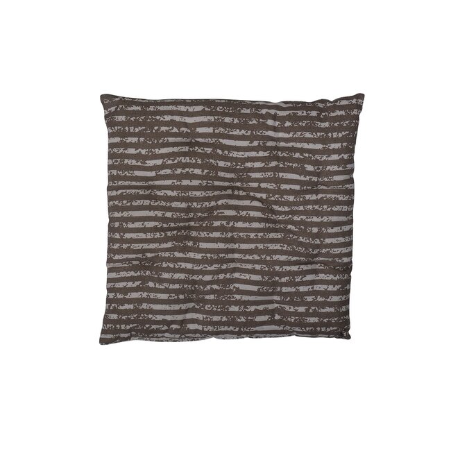 Linen & More Vintage Stripe stoelkussen taupe 40x40cm+5cm