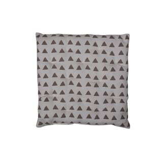 Linen & More Triangle  stoelkussen taupe 40x40cm+5cm